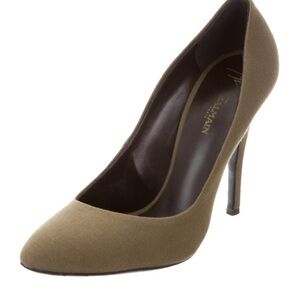 Giuseppe Zanotti X Balmain canvas round-toed Heels